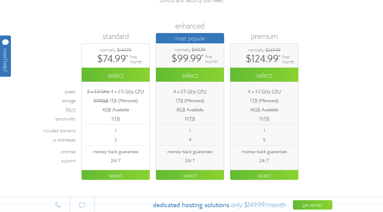 bluehost packages